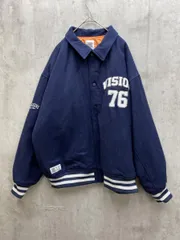 VISION STREET WEAR ヴィジョンストリートウェア スタジャン ジャケット sizeM/ネイビー ◆■メンズ