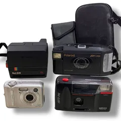 [80]260109-8715-4440 SA300 Polaroid JOYCAM 95 Film/Sun645 /MIRAX /CASIO QV-R40 まとめ4点 動作未確認 現状品のサムネイル