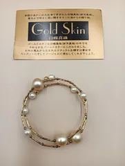 パール白蝶真珠ゴールドカラー ブレスレット