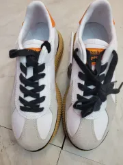 オニツカタイガー デルシティ 白/オレンジ