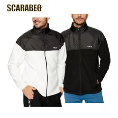 【 FILA フィラ 】 メンズ マイクロフリース ジャケット 441307 - BK KH OWT OWT LL