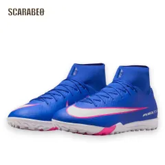 NIKE ナイキ ズーム マーキュリアル スーパーフライ 10 アカデミー TF ブルー×ホワイト サッカー トレーニングシューズ ターフ用 fq8331-446 28.0