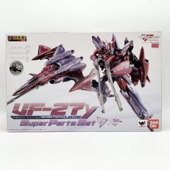 [중고] 개봉 반다이 극장판 마크로스 F 연리 비익 사요나라 노츠바사 DX 초합금 GE-61 VF-27γ 루시퍼 슈퍼 파트 세트 [17]