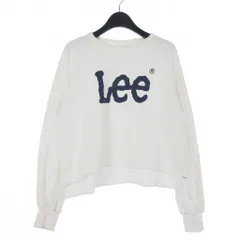 リー LEE クロップド ロゴ スウェット トレーナー S 白 ホワイト LS7363
