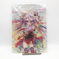 [중고]현재 건네/역유 KADOKAWA 노게임·노라이프 에노미야 유 Art Works 노게노라 멜론 북스 한정판 특전 A4 아크릴 패널 화이트[17]