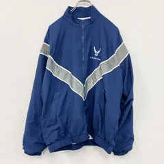古着 used　U.S.AIR FORCE　PTU　トレーニングジャケット　ナイロンジャケット　米軍　紺　ネイビー　Sサイズ