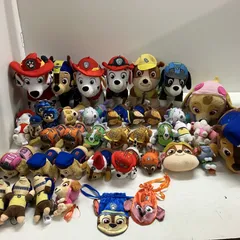 ◆ 【ジャンク品】パウパトロール 40点 まとめ商品 ぬいぐるみ マスコット など マーシャル チェイス ラブル など 現状品