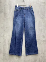 SOMETHING サムシング SEMI FLARE MID RISE フレア デニムパンツ 日本製 size26/青 ■■レディース