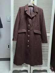 ブランド ツイード ワンピース兼 ジャケット ロング丈