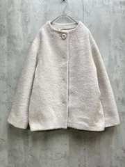 NOLLEY'S ノーリーズ 3-0035-6-04-002 シャギーショート コート size38/ベージュ ◆■◎レディース