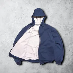 MULESKINS Carhartt ミュールスキンズ カーハート 80s 90s ダブルフェイス 裏サーマル スウェット ジップ パーカー ネイビー アメカジ