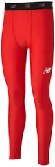 ニューバランス New Balance サッカー ストレッチインナーロングパンツ メンズ 長ズボン ボトム マイクロファイバー 軽量 ソフトな肌触り フィット 安定 タイツ ズボン下  JMPF7381 RED レッド
