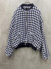 ZARA ザラ 千鳥柄 ブルゾン ジャケット sizeS/白ｘ紺 ◆■レディース