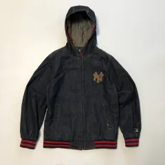 2000年代 MLB ニューヨーク・ヤンキース デニムジャケット