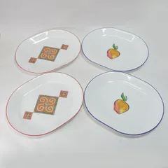 コレール ◆【洋食器】コレール/楕円プレート（2種各2枚組） プレート コレール ギフト ギフト【中古】 