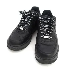 NIKE × Supreme ◆AIR FORCE 1 LOW/エアフォース1 ロー/ブラック/27.5ｃｍ CU9225-001 【メンズ/MEN/男性/ボーイズ/紳士】【靴/クツ/シューズ/SHOES】 メンズファッション【中古】 