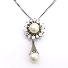 IEI ◆ネックレス/パール/925刻印/シルバー 【ネックレス/ペンダント/トップ/アクセサリー】 レディースファッション【中古】  【メール便可】