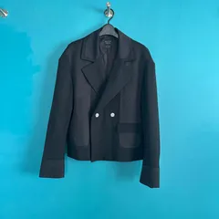 UNITED TOKYO ユナイテッドトウキョウ 幾何学柄 切替 ダブルジャケット 黒 2 日本製 美品