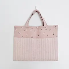 ハンドメイド＊レッスンバッグ 小花柄 ヌビ 入園入学