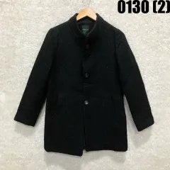 CROCODILEブラック ウール コート m