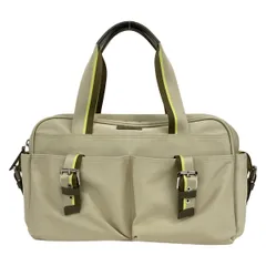 LONGCHAMP(ロンシャン) ハンドバッグ - ベージュ×カーキ×ライトグリーン ミニボストン レザー