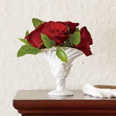 フォローで5%OFF★【新品・送料無料】フラワーベース 花瓶 ホワイト クリスマス ディスプレイ雑貨 ヨーロッパ デコレーション