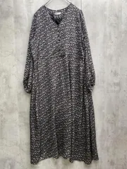 FRAY I.D フレイアイディー 小花柄 Iライン ワンピース 黒 ■■◎レディース