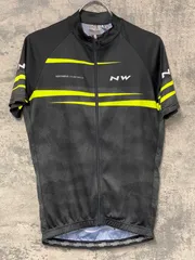 JG936 ノースウェーブ NORTH WAVE 半袖サイクルジャージ 黒 S ほつれのサムネイル