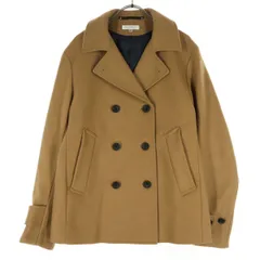 美品 BEAUTY＆YOUTH ビューティーアンドユース ウール ピーコート M ライトブラウン UNITED ARROWS レディース 古着