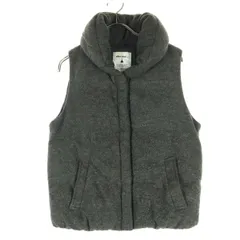 niko and... ニコアンド ノースリーブ 中綿ベスト グレー レディース 古着