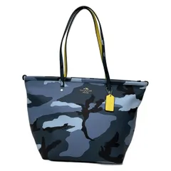 COACH(コーチ) トートバッグ ストリートジップトートインカモプリント F34095 ブルーグレー×ダークグレー×マルチ