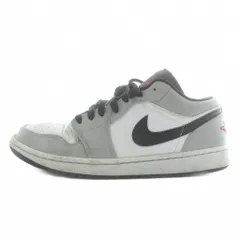 ナイキ NIKE エアジョーダン1 ロー ライト スモークグレー AIR JORDAN 1 LOW LIGHT SMOKE GREY スニーカー レザー ローカット US9 27㎝ グレー 白 ホワイト 553558-030 /XZ ■GY18