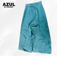 AZUL by moussy サテンフレアスカート 新品 タグ付き　ダークグリーン