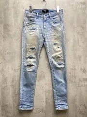 AZUL BY MOUSSY アズールバイマウジー ヴィンテージリペア スキニー II デニムパンツ sizeS/青 ■◆メンズ