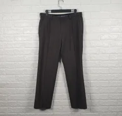 34 ウールゴルフウール起毛パンツ