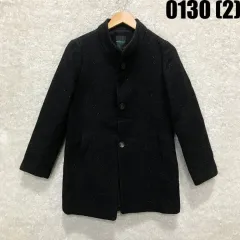 ベネトン ブラック ウール コート M