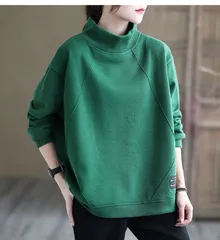 トレーナー レディース 即購入OK スウェット トップス 裏起毛 スウェットトレーナー レディース 裏起毛 ハイネック 長袖 大きいサイ