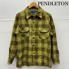 PENDLETON ウールコート ジャケット オンブレチェック くるみボタン 茶 PENDLETON ウールコート ジャケット オンブレチェック くるみボタン 茶