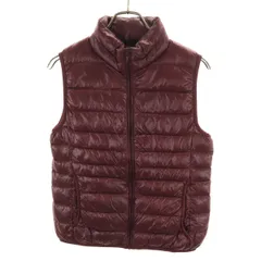 UNIQLO ユニクロ ウルトラライト ダウンベスト M ワイドレッド レディース 古着