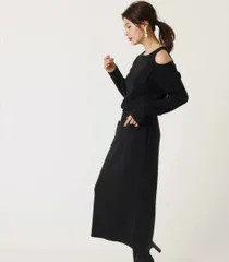AZUL BY MOUSSY ⭐︎ショルダースリットニットワンピース