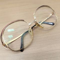 ◇お値下げ❗️◇ベネトンブロータイプメガネ グリーン緑色メタル