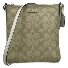 COACH(コーチ) ショルダーバッグ シグネチャー柄 F58309 ベージュ×アイボリー レザー