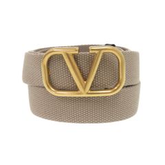 VALENTINO ロゴバックルキャンバスベルト - メルカリ