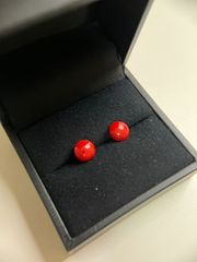 はなさん』さま 確認用 血赤珊瑚ピアス - メルカリ
