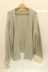 【中古】 SNIDEL レディースカーディガン F カーディガン SNIDEL F グレー 灰 無地