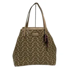 COACH(コーチ) トートバッグ - F25673 ベージュ×アイボリー×マルチ レザー