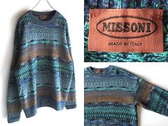 MISSONI オレンジタグ大きいサイズ 半袖カラフルサマーニット