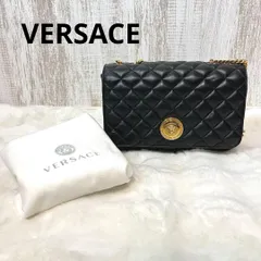 美品  VERSACE ヴェルサーチ メドゥーサ キルティング 2way チェーンショルダーバッグ ブラック ヴェルサーチェのサムネイル