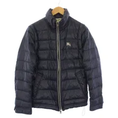 バーバリーブラックレーベル BURBERRY BLACK LABEL ダウンジャケット ダウンベスト 2WAY スタンドカラー ジップアップ M 紺 D1F01-100-28 /KH