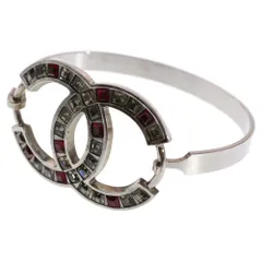 CHANEL (シャネル) ココマーク ラインストーン バングル ブレスレット アクセサリー 05P